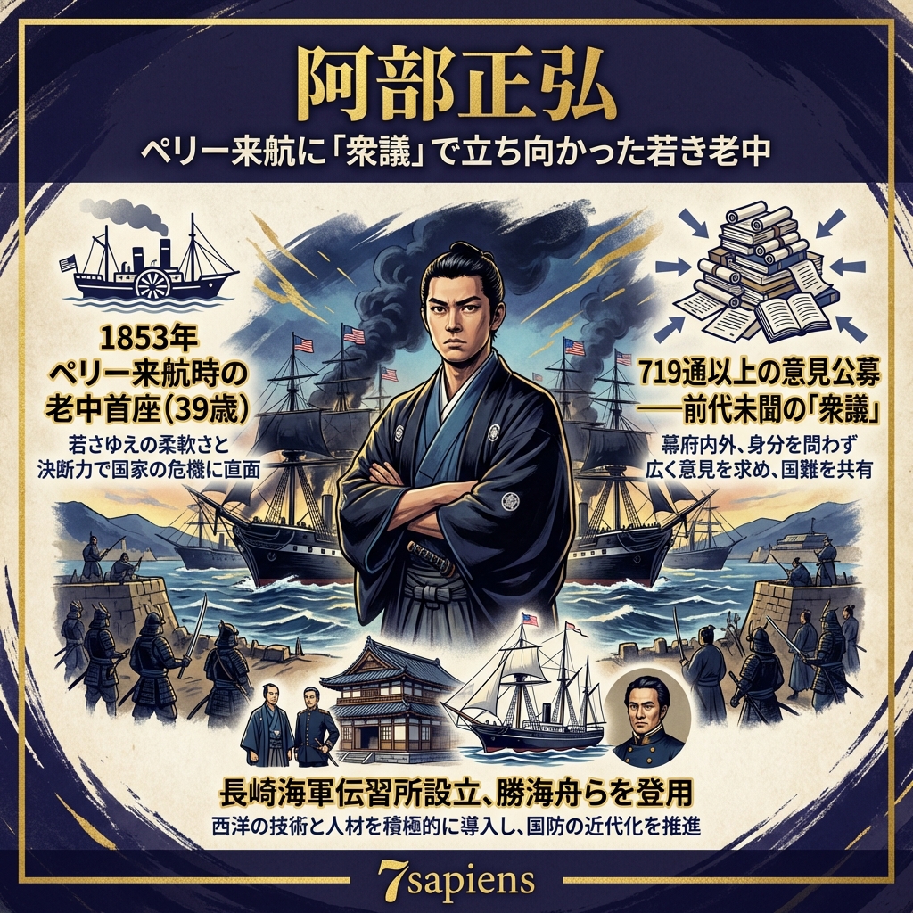 阿部正弘：ペリー来航に「衆議」で立ち向かった若き老中