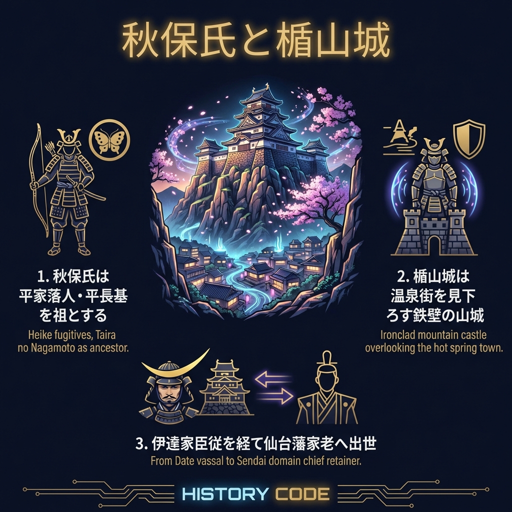 秋保氏と楯山城：平家末裔の誇り、仙台の隠れ里から藩の名門へ