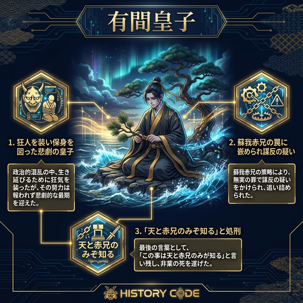 有間皇子：狂気を装い、罠にはめられた悲劇の貴公子