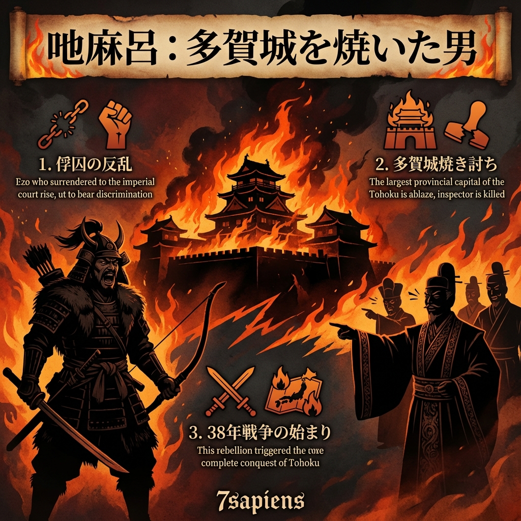 伊治公呰麻呂：多賀城を焼き、38年戦争を始めた「裏切りの俘囚」