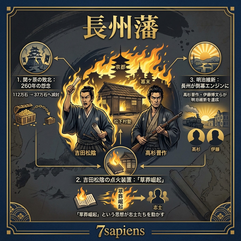 長州藩：260年の怨念と吉田松陰——なぜ長州だけが「倒幕エンジン」になったのか