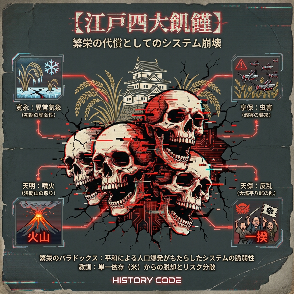 【江戸四大飢饉】繁栄の代償としてのシステム崩壊