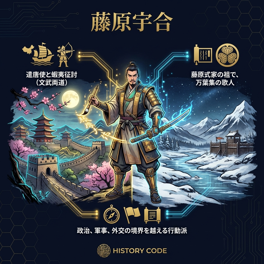 藤原宇合：遣唐使、そして最北の将軍へ。式家の祖が歩んだ「文武両道」の生涯