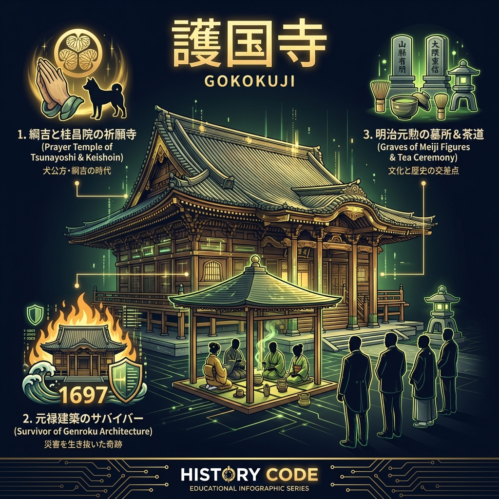 護国寺：徳川の威光、明治の元勲、そして茶道の聖地