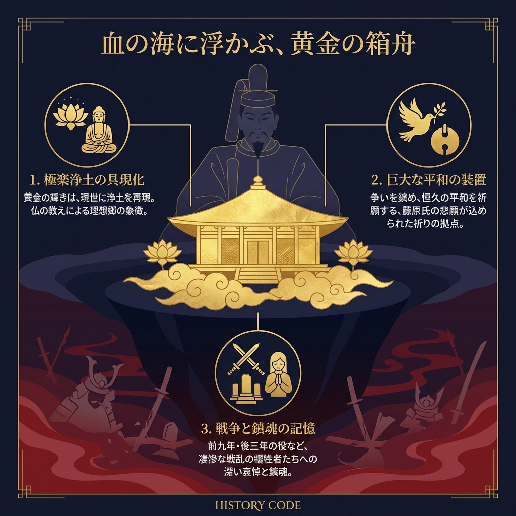 【中尊寺金色堂】：血の海に浮かぶ、黄金の箱舟