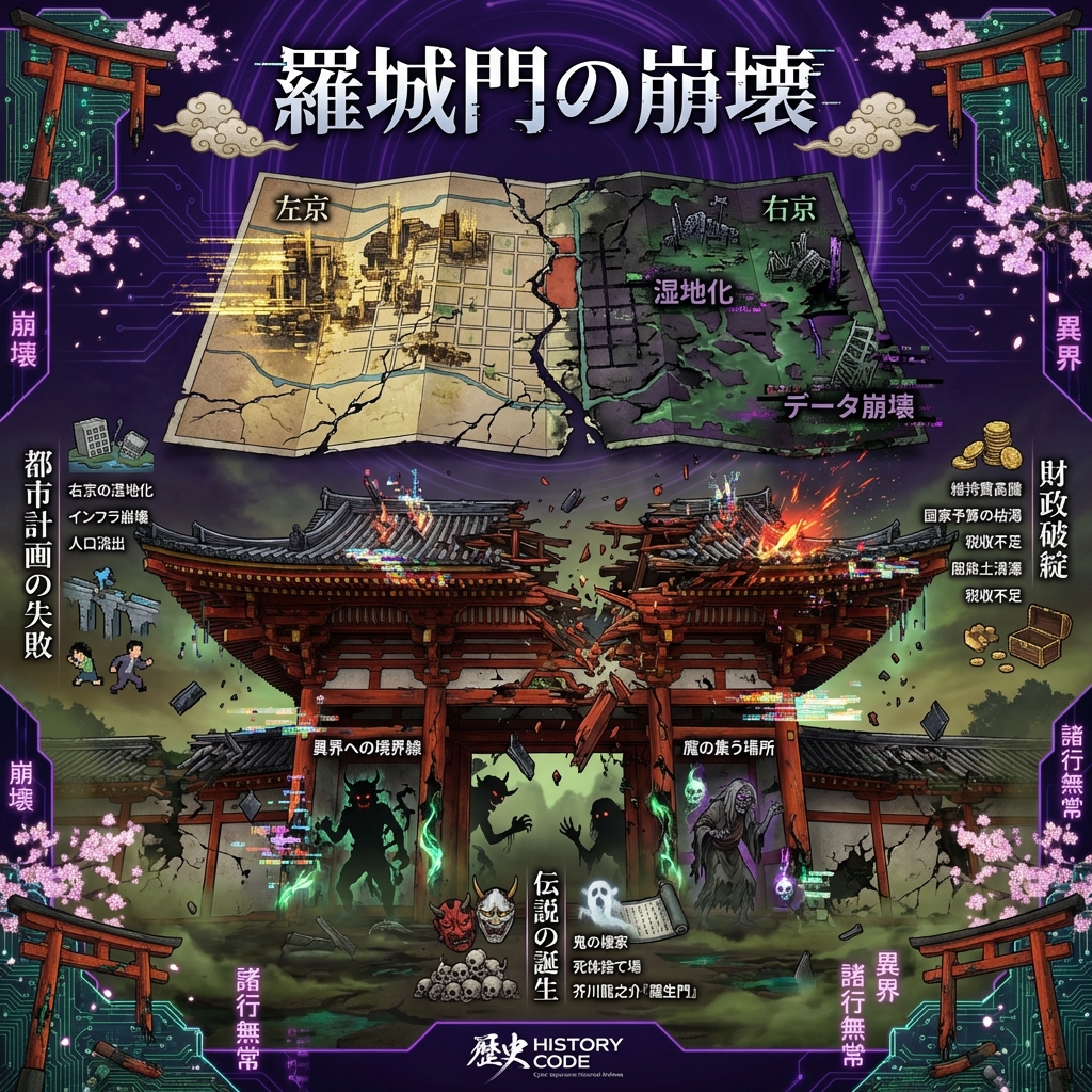 【平安京と羅城門】都の「顔」が語る国家の衰退と都市計画の失敗