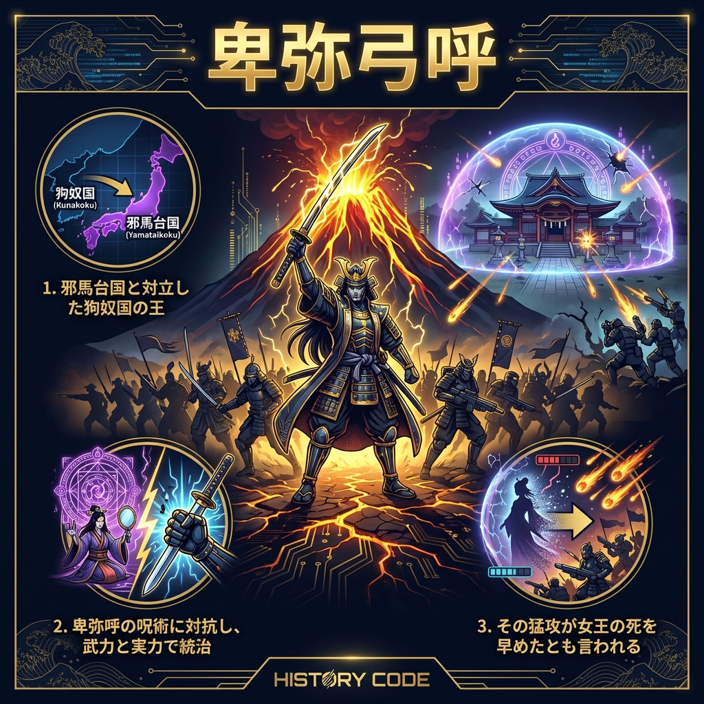 卑弥弓呼：女王にケンカを売り続けた男。アンチ卑弥呼の最右翼
