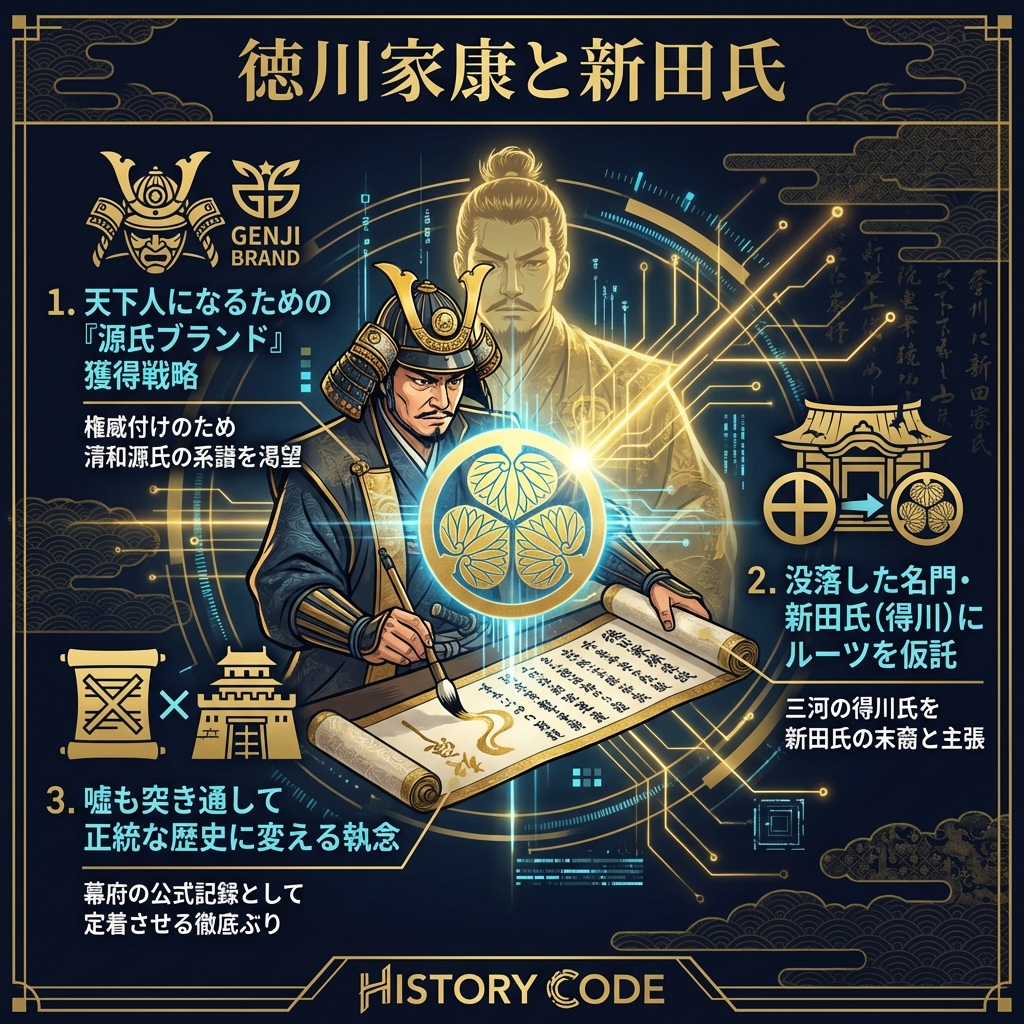 徳川家康と新田氏の繋がり：天下人のための「最高級の家系図」