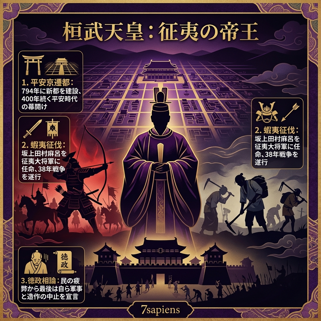 桓武天皇：38年戦争を遂行した征夷の帝王