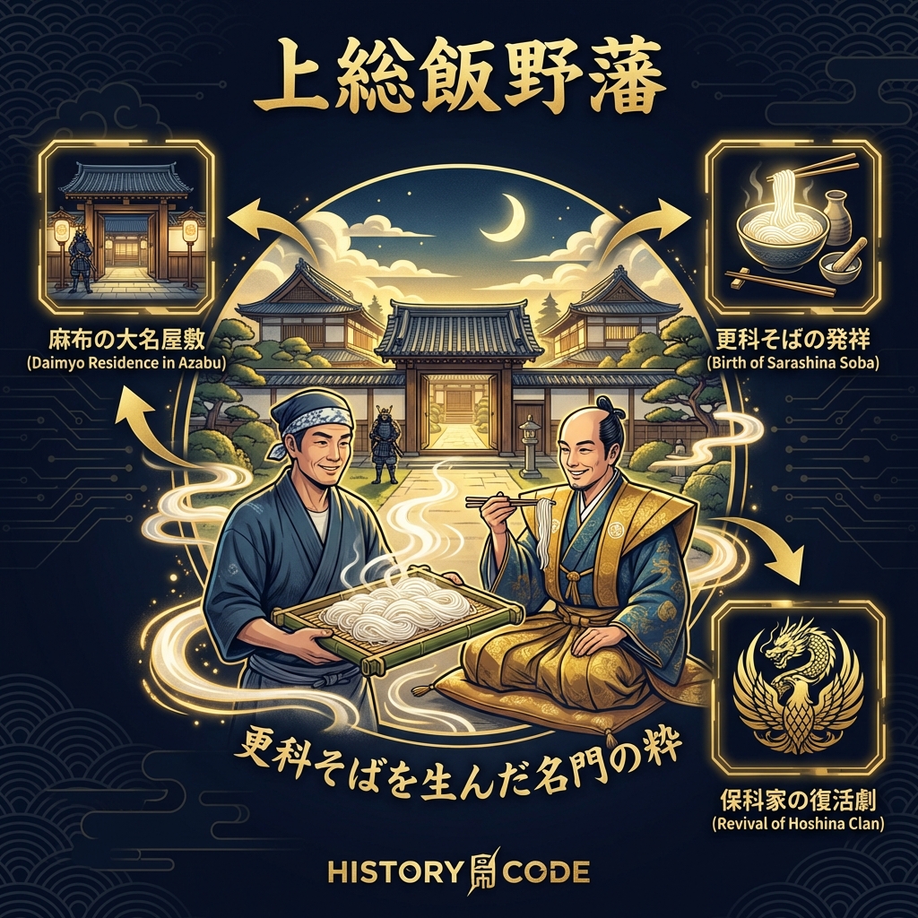 上総飯野藩（麻布）：「更科そば」を生んだ名門の粋