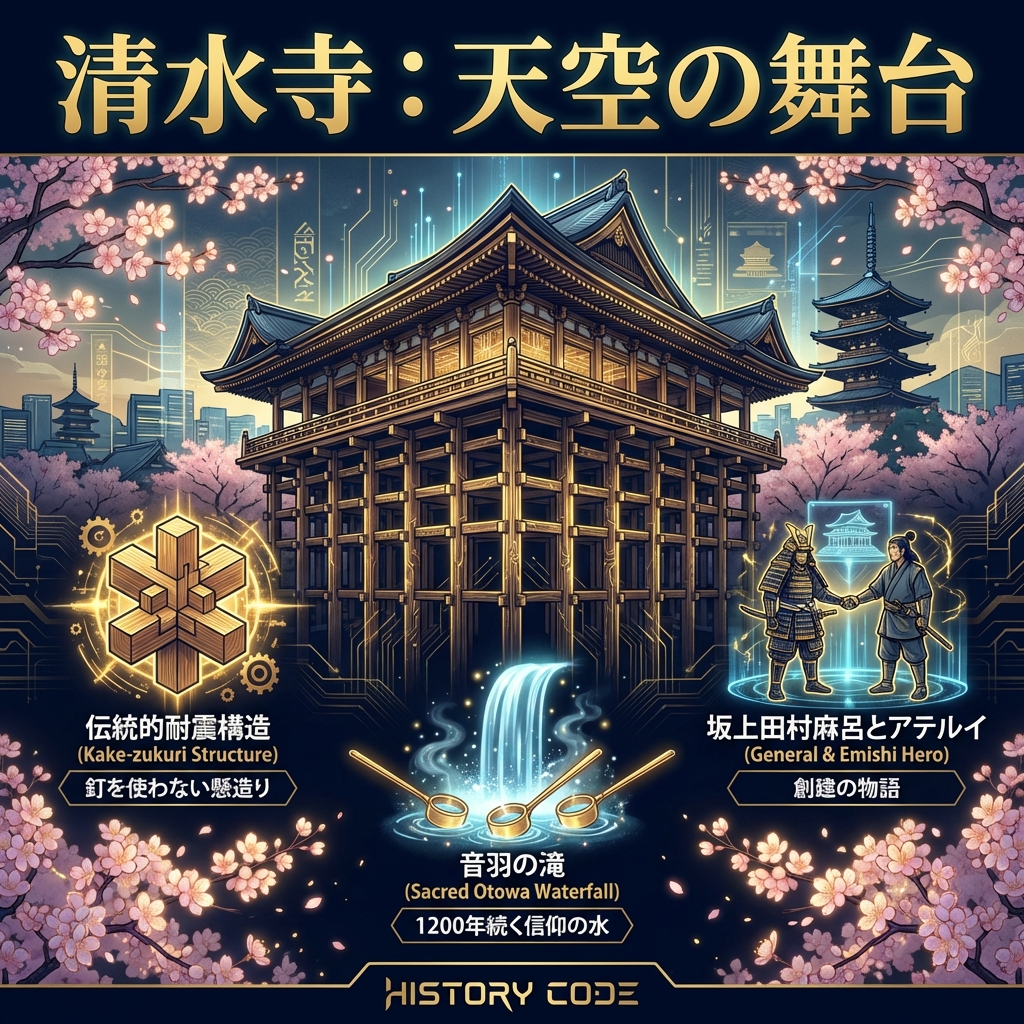 清水寺：懸造りの舞台と田村麻呂伝説