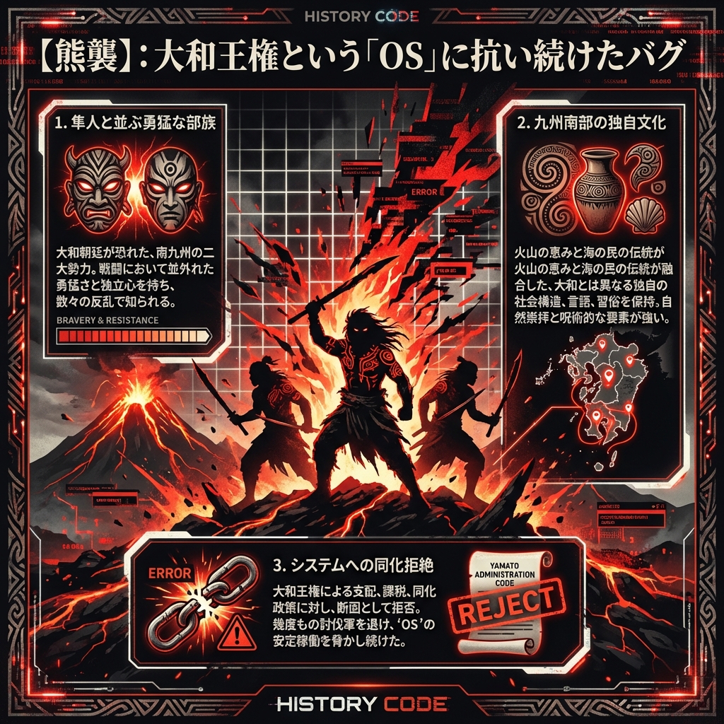 【熊襲】：古代九州に存在した、もう一つの「抵抗のOS」