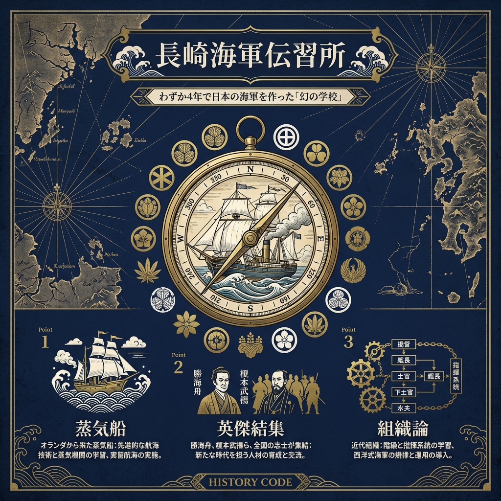 長崎海軍伝習所：わずか4年で日本の海軍を作った「幻の学校」