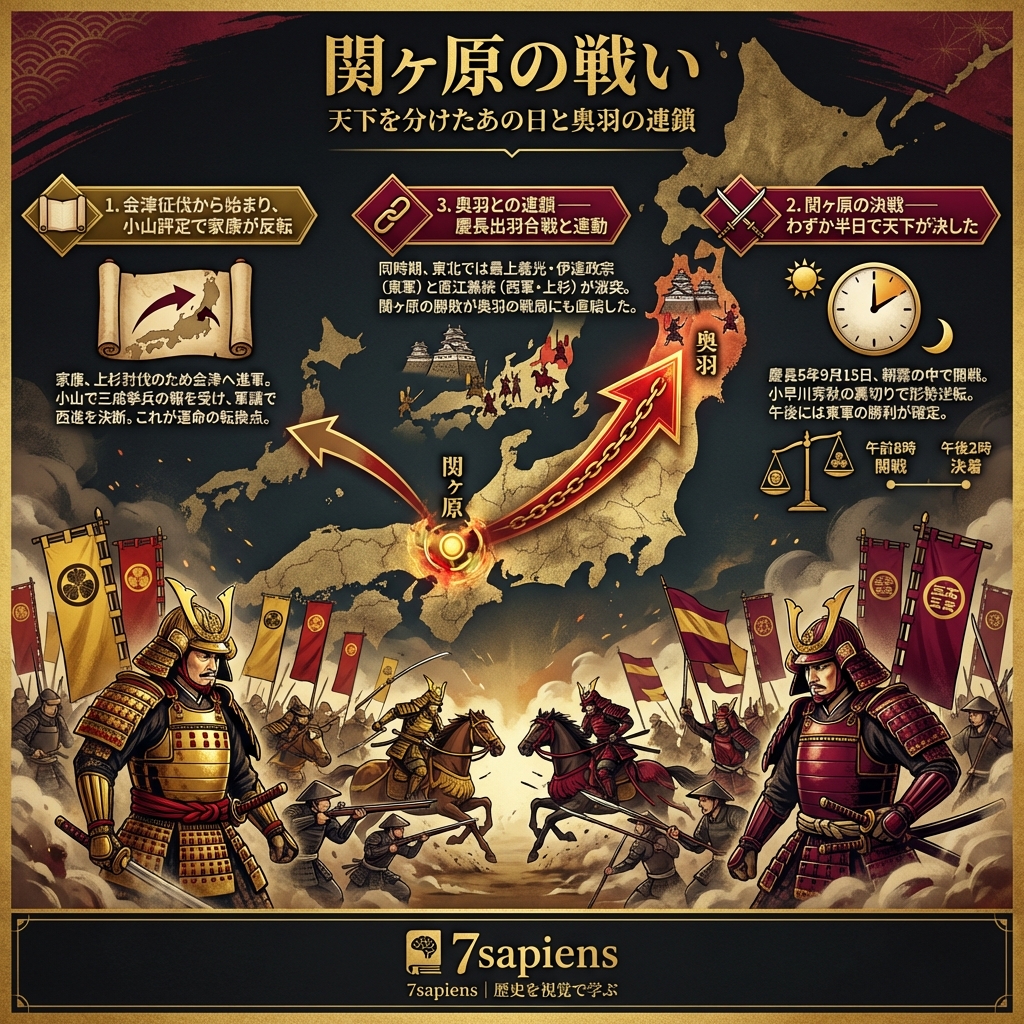 関ヶ原の戦い：天下を分けた「あの日」と奥羽の連鎖