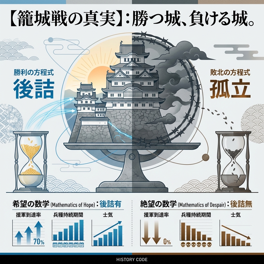 【籠城戦の真実】：勝つ城、負ける城。