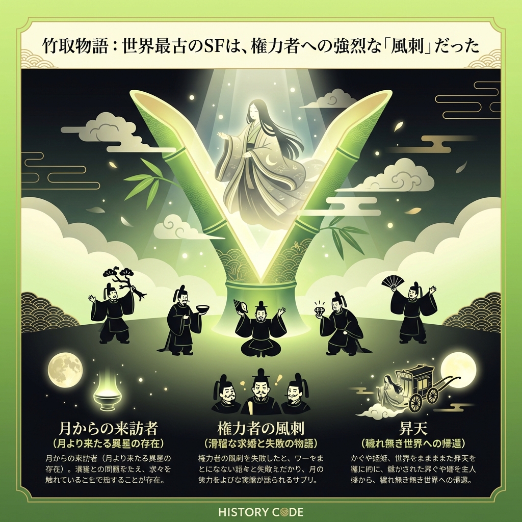 竹取物語：世界最古のSFは、権力者への強烈な「風刺」だった