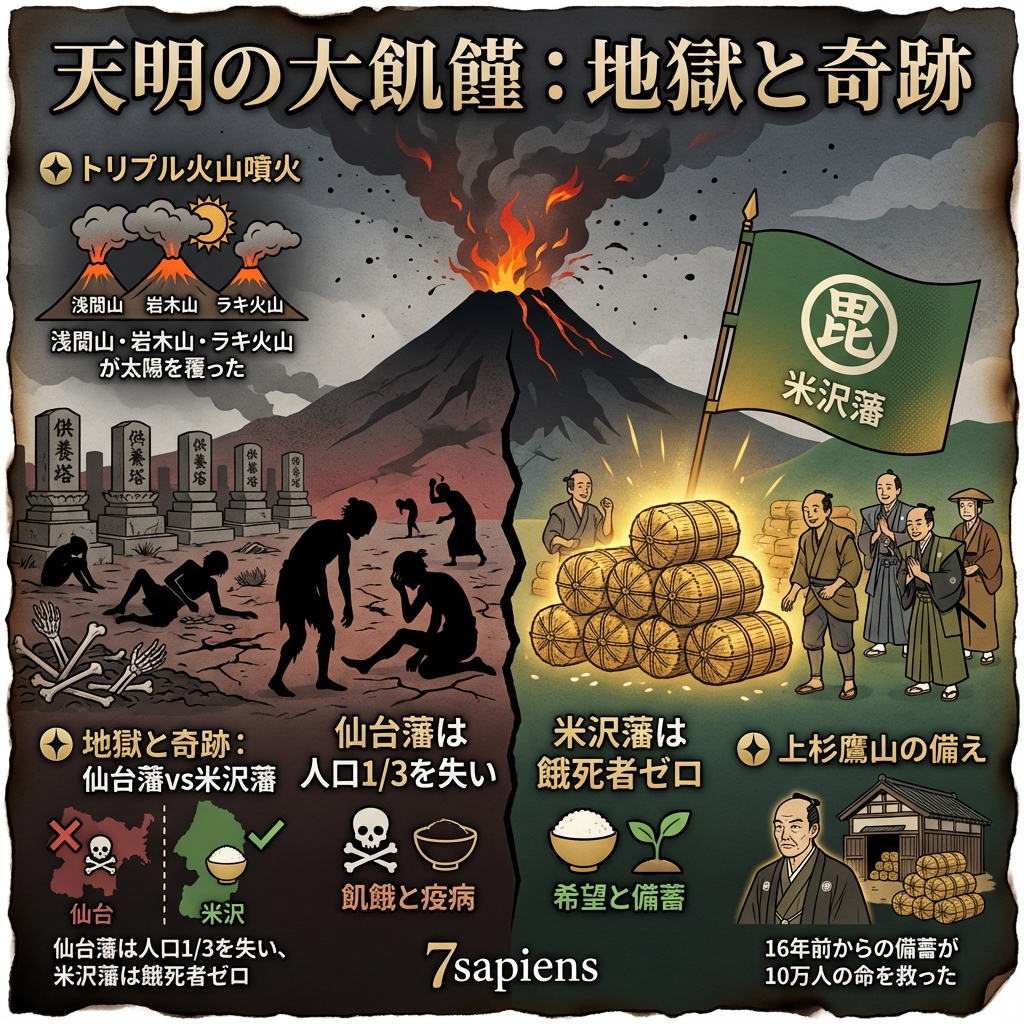天明の大飢饉：90万人を飲み込んだ「地獄絵図」と「奇跡の藩」