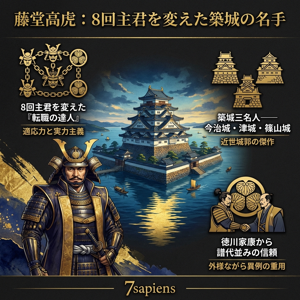 藤堂高虎：8回主君を変えた「築城の名手」、その真の才能とは