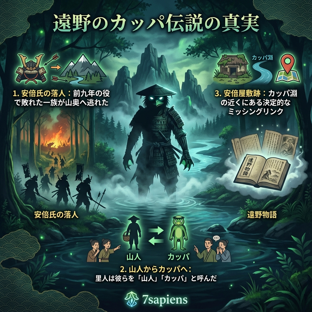 遠野と人首：カッパの正体は「落ち延びた安倍氏」だった