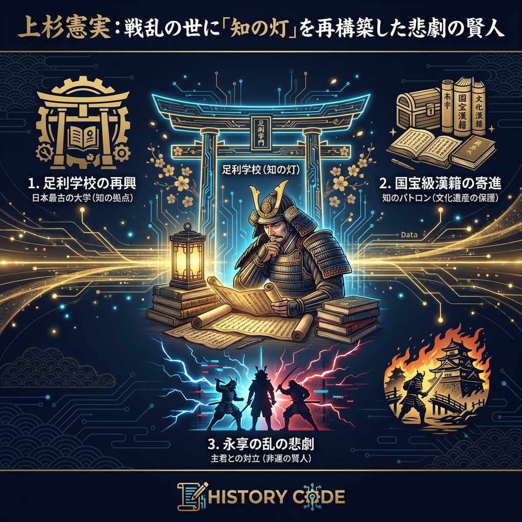 上杉憲実：戦乱の世に「知の灯」を再構築した悲劇の賢人