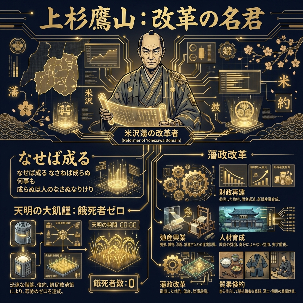 上杉鷹山：餓死者ゼロを実現した「改革の名君」