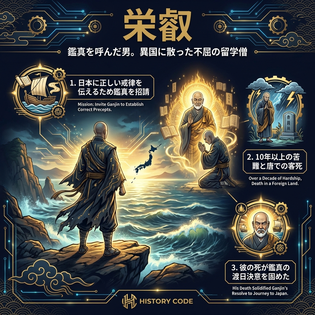 栄叡：鑑真を呼んだ男。異国に散った不屈の留学僧